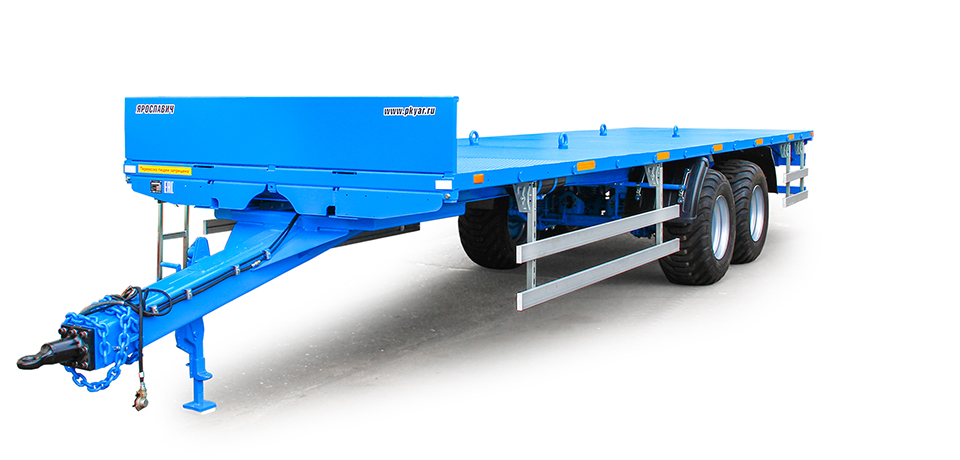 Полуприцеп-платформа универсальный ППУ-15 для перевозки ящиков с овощами и фруктами, рулонов сена, соломы и других грузов